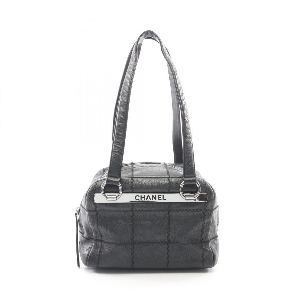 CHANEL Black Caviar Leather Bag